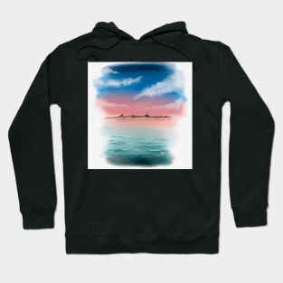 Watercolour Landscape Hoodie